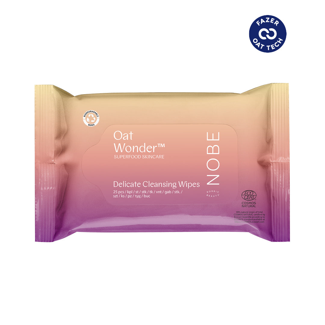 NOBE Superfood Skincare Oat Wonder® Delicate Cleansing Wipes 25 Stück