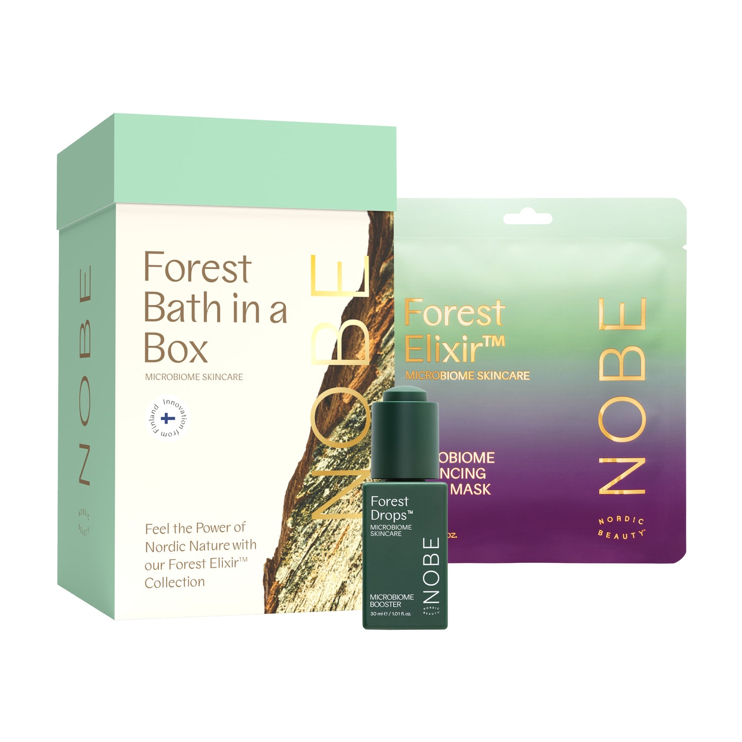 NOBE Forest Bath in a Box - Set 3: Forest Drops® + Sheet Mask