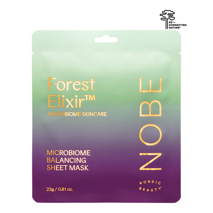 NOBE Microbiome Skincare Forest Elixir® Microbiome Balancing Sheet Mask