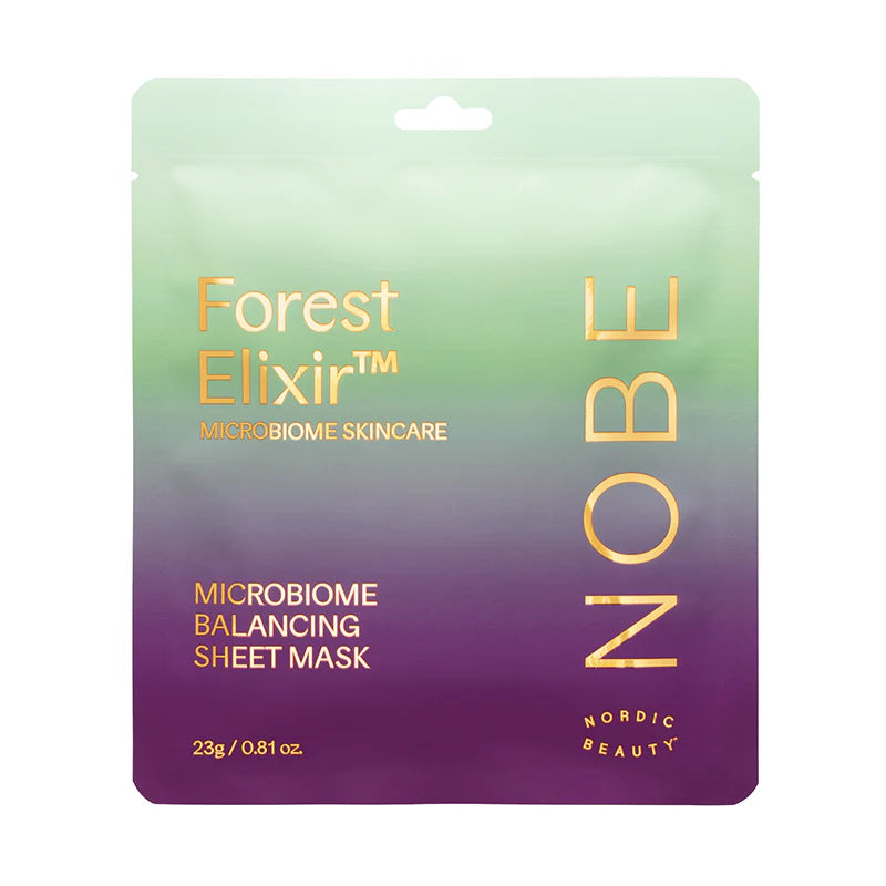 NOBE Microbiome Skincare Forest Elixir® Microbiome Balancing Sheet Mask