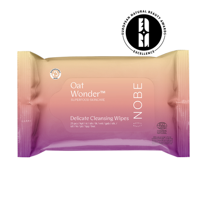 NOBE Superfood Skincare Oat Wonder® Delicate Cleansing Wipes 25pcs