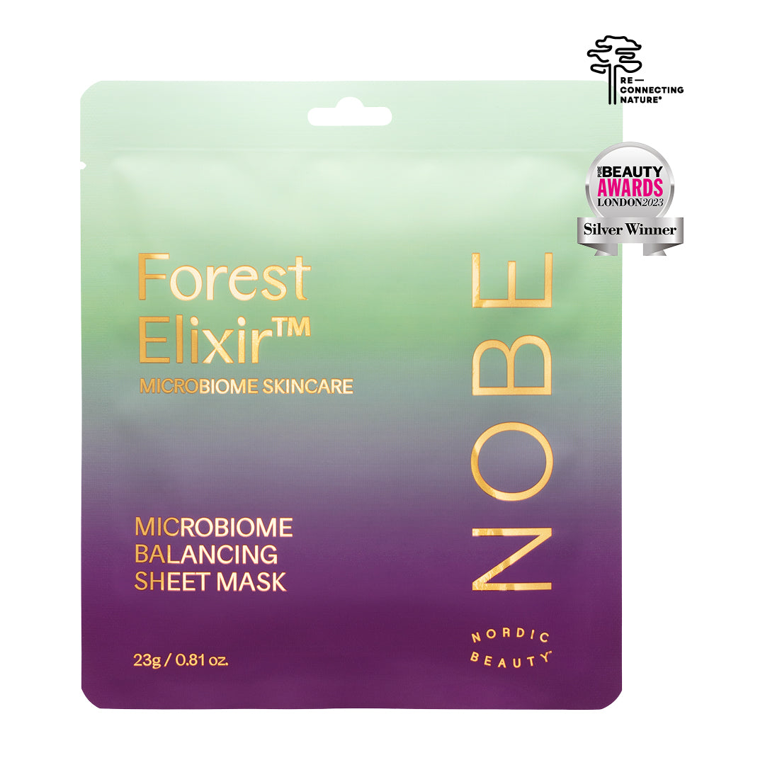 NOBE Microbiome Skincare Forest Elixir® Microbiome Balancing Sheet Mask