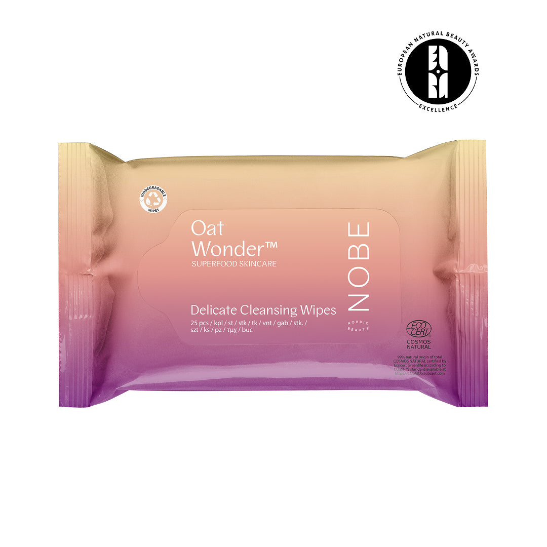 NOBE Superfood Skincare Oat Wonder® Delicate Cleansing Wipes 25pcs